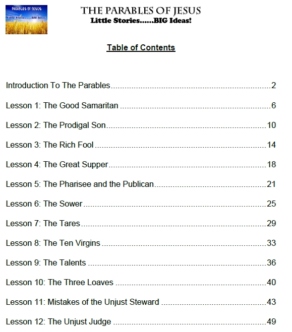 Table of Contents